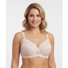 Bonbon Kadın Büyük Beden Tam Toparlayıcı Destekli Somon Renk Sütyen BB2172