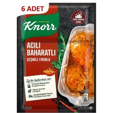 Knorr Acılı Baharatlı Fırında Tavuk Çeşnisi 31 G X6 Adet | Pratik Baharat Karışımı