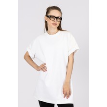 By Özlem Yazan Interlok Kumaş Oversize Kesim Kadın Tişört