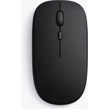 Sneezy Dual Mode Kablosuz Mouse Bluetooth USB Dongle Çoklu Cihaz Destekli Şarjlı ve Sessiz Kullanım - Siyah