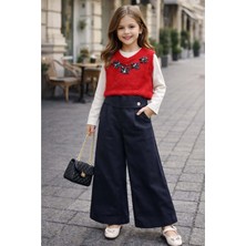 Gültekin Bebe Miss Melinda Sakallı Süveter Üçlü Takım 5-8 YAŞ-0361710 - Kırmızı