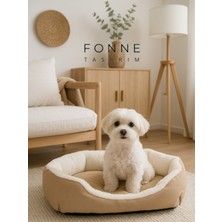 Feyza Design Yumuşak ve Rahat Yıkanabilir Kedi Köpek Yatağı, Konforlu Uyku Sağlar