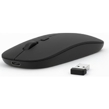 Sneezy Kablosuz Bluetooth Bağlantılı İnce Laptop Mouse 1000 DPI Ev - Ofis Kullanımı İçin