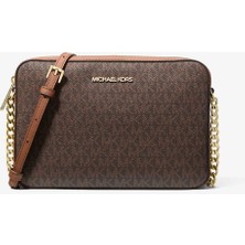 Michael Kors Jet Set Çapraz Askılı Kadın Çanta Kahverengi Brown