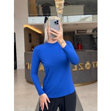 By Özlem Yazan Uzun Kollu Basic Pamuk Penye Kadın Body