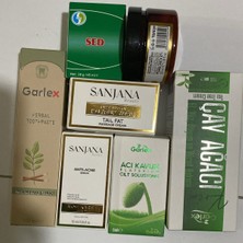 Sanjana Sağlık Paketi,6 Lı Ürün Seti(Kuyruk Yağlı Kremi,viks,acı Kavun ,diş Mcn,akne Karşıtı ,çay Ağacı Krm