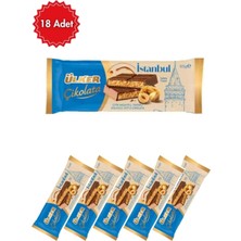 Ülker Istanbul Fındıklı Sütlü Çikolata 93 G x 18 Adet – Gerçek Fındıklı Lezzet