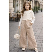 Gültekin Bebe Miss Melinda Sakallı Süveter Üçlü Takım 5-8 YAŞ-0361710 - Krem