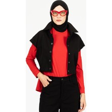 By Özlem Yazan Jeany Kumaş Klasik Fit Yelek