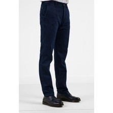 İmza Lacivert Yan Cep Casual Comfort Fit Pamuklu Chino Pantolon 1003255171
