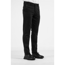 İmza Siyah Yan Cep Casual Comfort Fit Pamuklu Chino Pantolon 1003255169