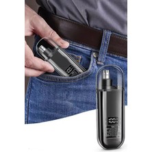 Gampus Yeni Nesil Cep Boy Seyehat Tipi Burun Kılı Alma Makinesi Şarj Göstergeli Güçlü Çanta Boy