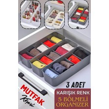Mutfak Köşesi 5 Bölmeli Düzenleyici, Organizer 3 Adet