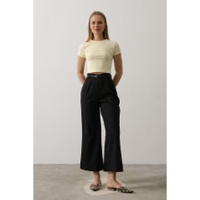 Etiler Collection Kemer Pens Detaylı Pantolon - Siyah