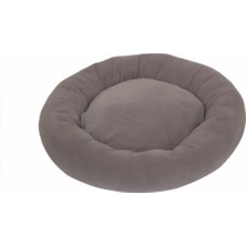 Feyza Design Gri Polar Simit Kedi ve Köpek Yatağı, 50 Cm, Rahat ve Şık Tasarım
