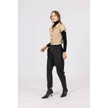 By Özlem Yazan Jeany Kumaş Klasik Fit Yelek