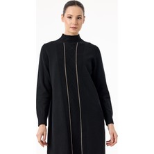 Tığ ELB.21768.1 Saç Örgülü Taşlı Triko Elbise #11-25#