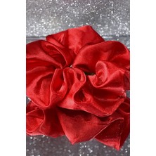 Gampus Kırmızı Saten ve Çilek Xl Toka Kaliteli Zarif Toka Saten Toka Koyu Kırmızı