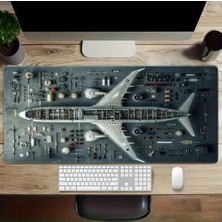 Sge Teknoloji 90X40 cm Uçak Maketi Kaydırmaz Taban Speed Yüzey Oyuncu Mouse Pad Gaming