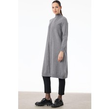 Tığ ELB.21768.1 Saç Örgülü Taşlı Triko Elbise #11-25#