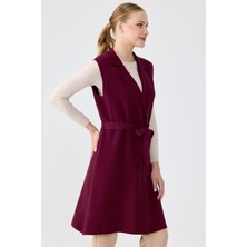 Tığ YLK.22013.1KRUVAZE Yaka Düğmeli Triko Yelek #11-25#