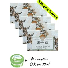 Kms Home Hanımağa Doğal Eşek Sütü Sabunu 100 gr x 5 Adet + El Kremi 30 ml
