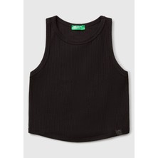 United Colors Of Benetton Siyah Kız Çocuk Kj_fitilli Crop Atlet Model Kodu: ( 31H3CH01F100)