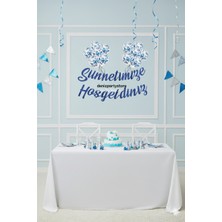 Deniz Party Store Sünnetimize Hoşgeldiniz Kaligrafi Yazı 10 Adet Şeffaf Konfetili Balon Yazı Set