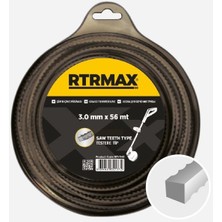 RTRMAX RTY349 Tırpan Misinası Testere Gri 4.0 mm x 27 mt