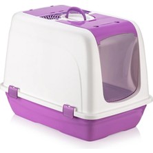 Feyza Design Büyük Kapalı Kedi Tuvaleti, Hijyenik ve Konforlu Tasarım