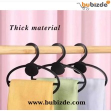 PremiumPort 50 Adet Siyah Şal ve Eşarp Askısı, Dolap Düzenleyici Asma Aparatı