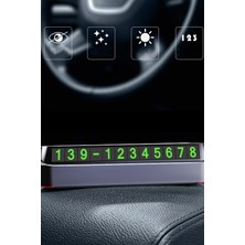 Gampus Araç Içi Park Telefon Numarası Fosforlu Numaratör Oto Cam Kartı Torpido Üstü Numara