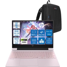 Hp Victus 15-FA2009NT Intel Core 5 210H 96GB 4tb SSD 8GB/RTX5060 15.6" Fhd 144Hz IPS 300NITS Windows 11 Home Taşınabilir Bilgisayar C21SPEAH32 + Zettaçanta