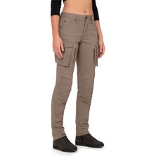 The Biker Jeans Truva Cargo Beige Korumalı Motosiklet Pantolonu Kadın