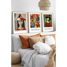 Huhuli Ahsap Cerceveli Pablo Picasso Tablo Seti HUHU544