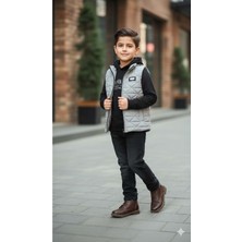 Gültekin Bebe Yavrucak Şişme Yelekli Sweatli Takım 1-4 YAŞ-3843652 - Gri