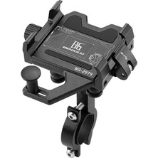 Streak Bisiklet Motorsiklet Titreşim Önleyicili Ayarlanabilir Kilit Sistemi Gidon Uyumlu Telefon Tutucu