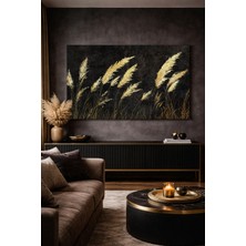 Dekoratif Altın Başaklar Kanvas Tablo