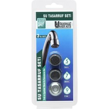 3’lü Su Tasarruf Seti | %75 Tasarruf | Evye-Banyo Batarya ve Duş Sistemleriyle Uyumlu