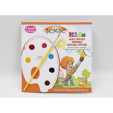 Şemse Art Şemse Kids Çocuk Boyama Kitabı 2. Seviye- El Yapımı Sulu Boya Paleti ve Fırça Ile-1 Adet