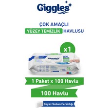 Giggles Xxl Iz Bırakmayan Yüzey Temizlik Havlusu - (Beyaz Sabun Ferahlığı) 100 Yaprak