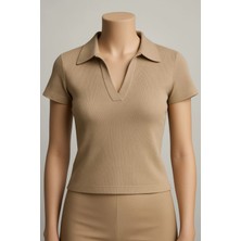 Meecy Kadın V Yaka Kaşkorse Bluz