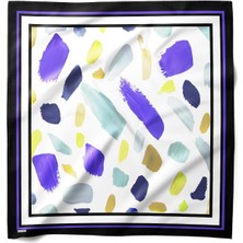 Hawwa Renk Izleri Desenli Bandana Fular