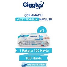 Giggles Xxl Iz Bırakmayan Yüzey Temizlik Havlusu - (Okyanus Esintisi) 100 Yaprak