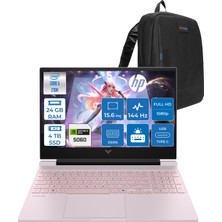 Hp Victus 15-FA2009NT Intel Core 5 210H 24GB 4tb SSD 8GB/RTX5060 15.6" Fhd 144Hz IPS 300NITS Windows 11 Home Taşınabilir Bilgisayar C21SPEAH08 + Zettaçanta