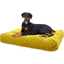 Feyza Design Ultra Soft Large Köpek Yatağı, Elyaf Dolgulu, Yıkanabilir, Konforlu Tasarım