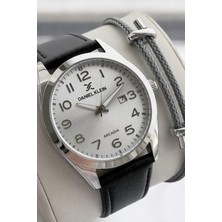 Daniel Klein Deri Kordon Takvimli Kadran 2 Yıl Garantili 3 Atm Dayanıklı Erkek Kol Saati ES14272-5