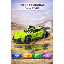 Yıldırım Oyuncak Uzak Kumandalı Şarjlı Kauçuk Lastikli Buhar Atan Drift Yapan Rc Yarış Arabası 25CM
