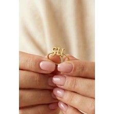 Fiyonk Kuyumculuk 14 Ayar Altın Kişiye Özel Tasarım Isim Veya Harf Yüzük