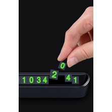 Gampus Araç Parktel Numaratör Oto Telefon Park Numaratörü Ön Cam Torpido Siyah